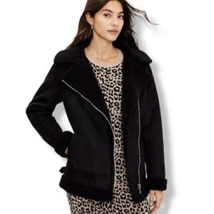 LOFT Black Moto Jacket